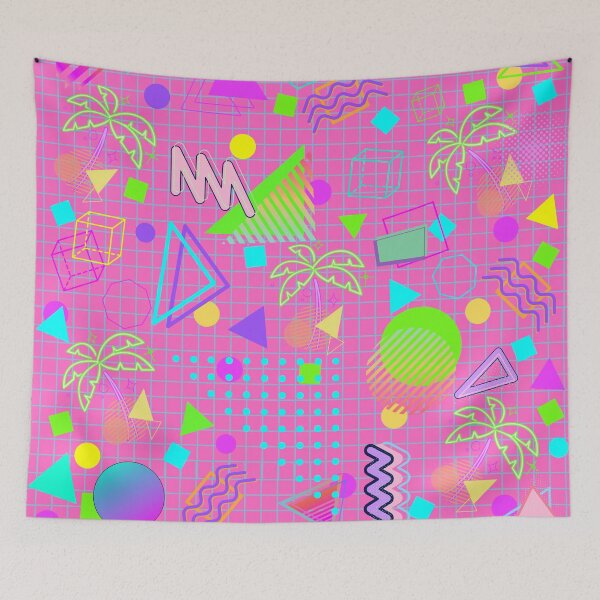 Item preview, Chaotic Memphis Style designed and sold by TotallyRetroArt.