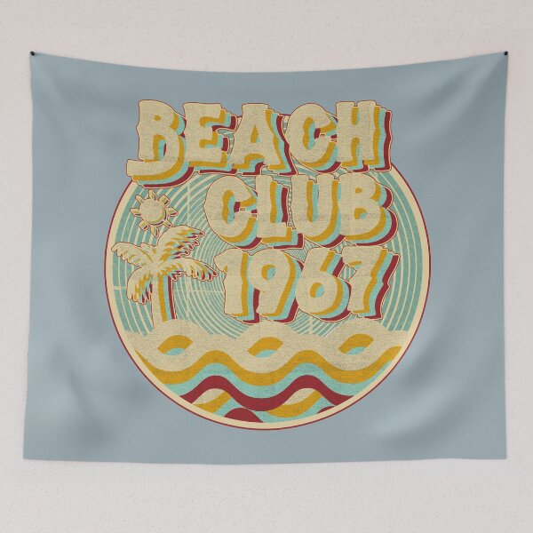 Item preview, vintage retro beach club 70s 1967 with spirale turqoise designed and sold by lordcobra.