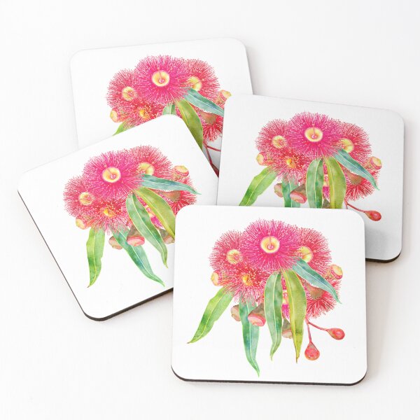 Item preview, Pink Gum Tree Blooms designed and sold by Sketchbook Designs.