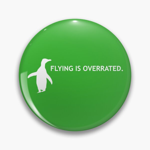 Item preview, Flying is Overrated Hoiho Penguin (Bright Green #35B02C background) designed and sold by SBPenguins.