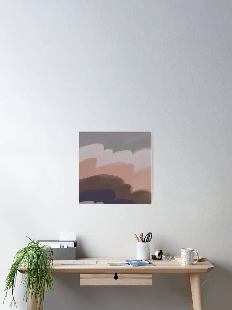 Thumbnail 2 of 3, Poster, Calm solid pattern designed and sold by The Iconic Minimalist.