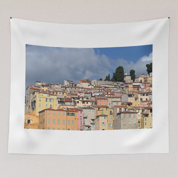 Item preview, old buildings cityscape in Menton France designed and sold by goceris.