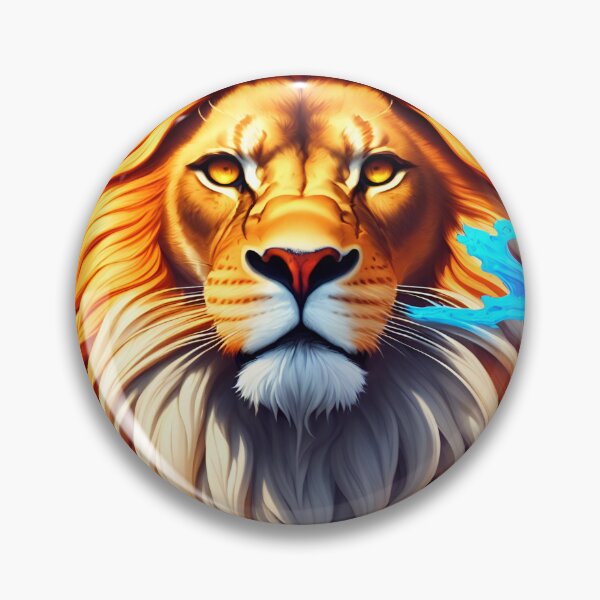 Artikelvorschau, Splash multicolored art a lion head. AI generated illustration entworfen und verkauft von IuriiVlasenko.