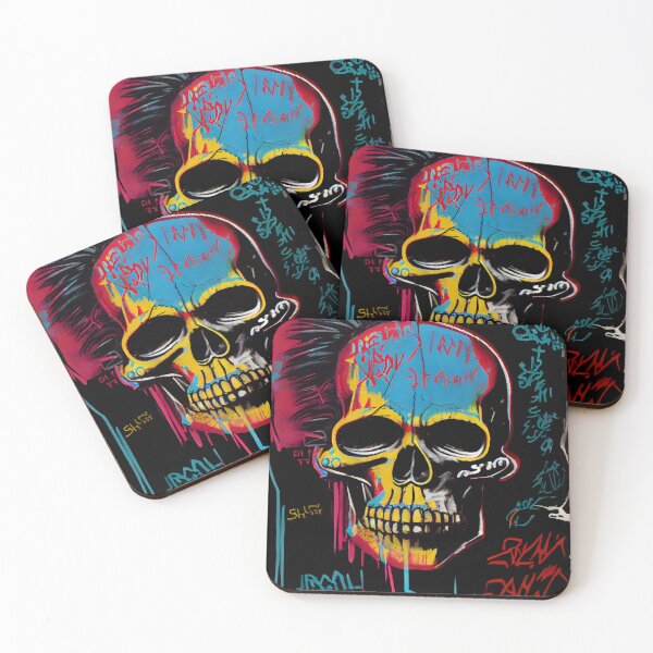 Item preview, Skull Graffiti Abstract Symphony - Neo Expressionism Graffiti Fusion Artwork designed and sold by ZickDezine.