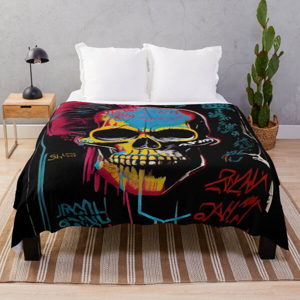 Item preview, Skull Graffiti Abstract Symphony - Neo Expressionism Graffiti Fusion Artwork designed and sold by ZickDezine.