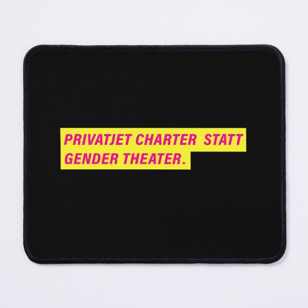 Item preview, PRIVATE JET CHARTER INSTEAD OF GENDER THEATER | Free Democratic Party design designed and sold by Drecksseite.