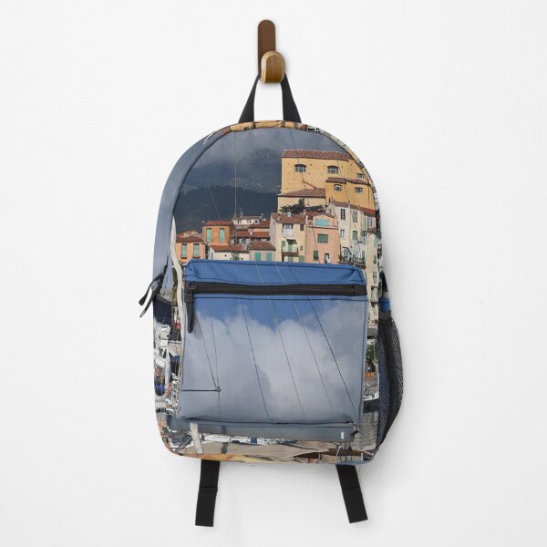 Item preview, Port with sailboat and yacht in Menton France designed and sold by goceris.