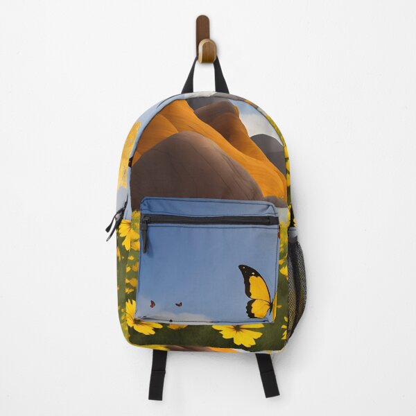 Item preview, Yellow paper flower and butterfly landscape designed and sold by cuprum.