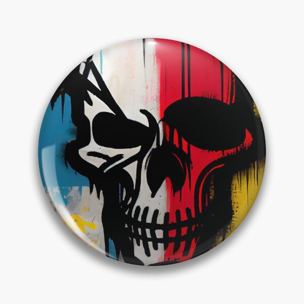 Item preview,  Skull Graffiti Abstract Symphony - Neo Expressionism Graffiti Fusion Artwork designed and sold by ZickDezine.