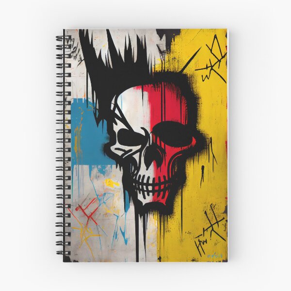 Item preview,  Skull Graffiti Abstract Symphony - Neo Expressionism Graffiti Fusion Artwork designed and sold by ZickDezine.