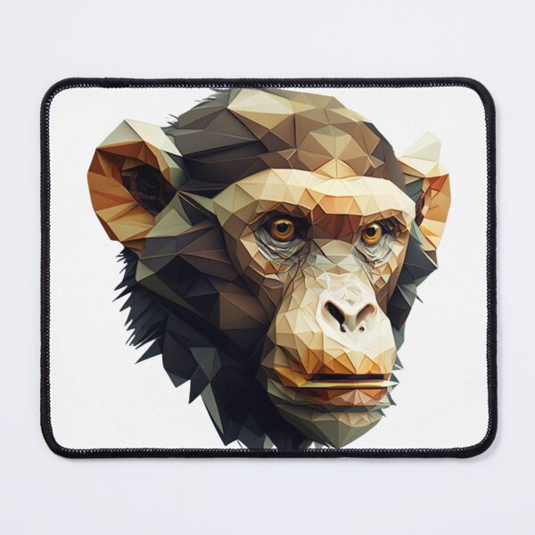 Item preview, polygon monkey head t-shirt designed and sold by OKR1M.