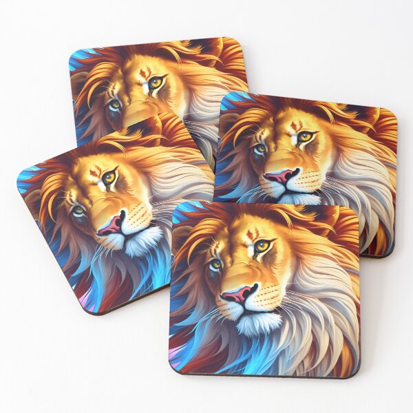 Item preview, Splash multicolored art a lion head. designed and sold by IuriiVlasenko.