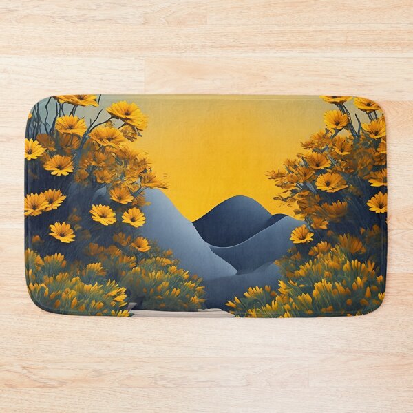 Item preview, Yellow paper flower desert landscape designed and sold by cuprum.