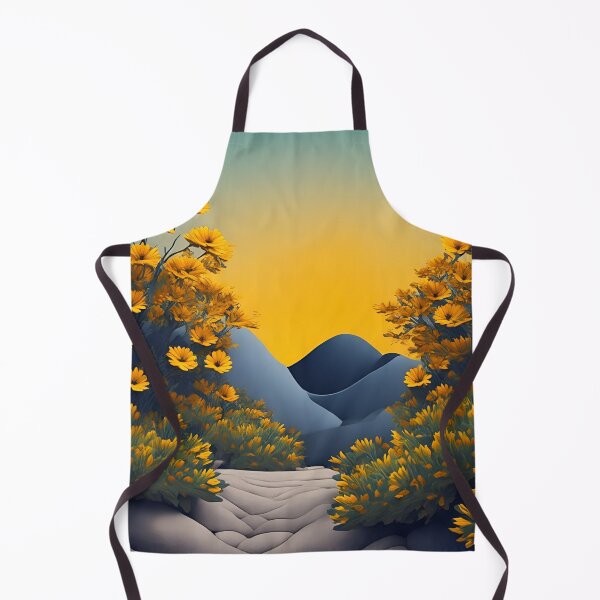 Item preview, Yellow paper flower desert landscape designed and sold by cuprum.