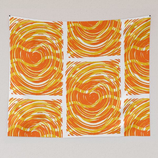 Item preview, Abstract pattern orange and yellow  designed and sold by Tropical Blood.