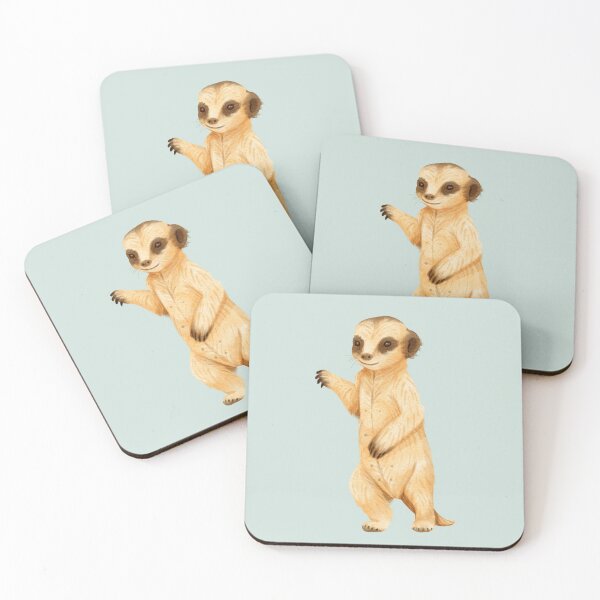 Item preview, Cute Meerkat Sticker Artwork designed and sold by BaristaHero.