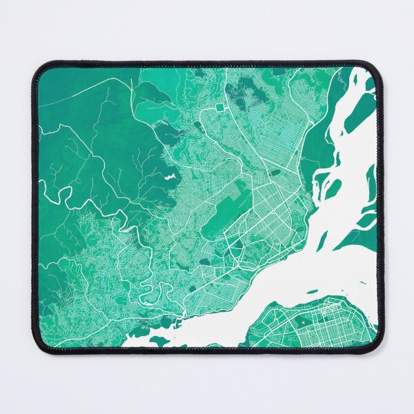 Item preview, Brazzaville City Map of Republic of the Congo - Watercolor designed and sold by deMAP.