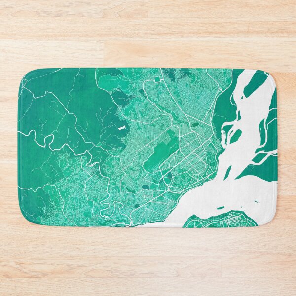 Item preview, Brazzaville City Map of Republic of the Congo - Watercolor designed and sold by deMAP.