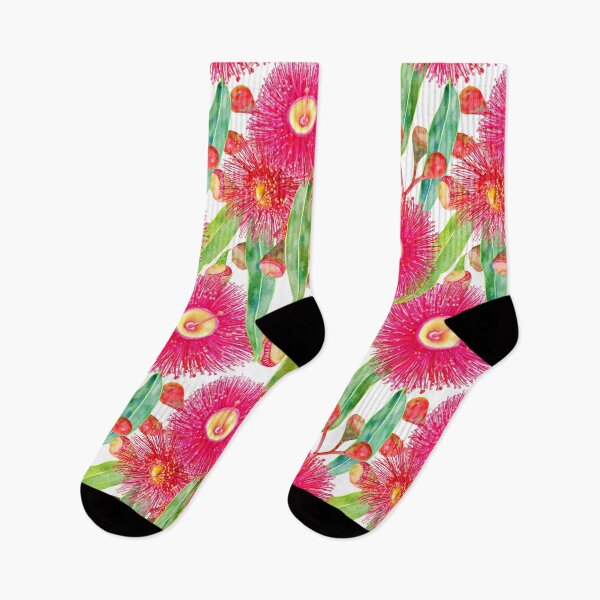 Item preview, Pink Gum Tree Blooms Pattern designed and sold by Sketchbook Designs.