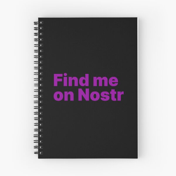 Item preview, Find me on Nostr - Decentralized Social Network  designed and sold by NautilusMare.