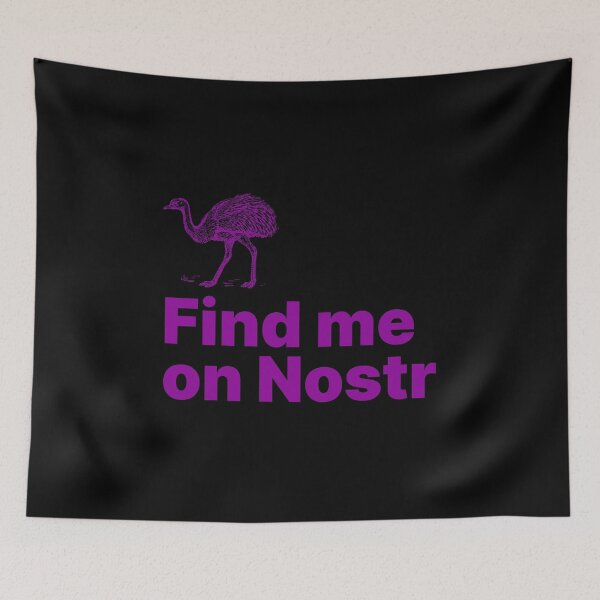Item preview, Find me on Nostr - Decentralized Social Network - 02 designed and sold by NautilusMare.