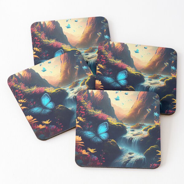 Item preview, Magical Butterflies Valley by the Waterfall M5 designed and sold by Goddess888.