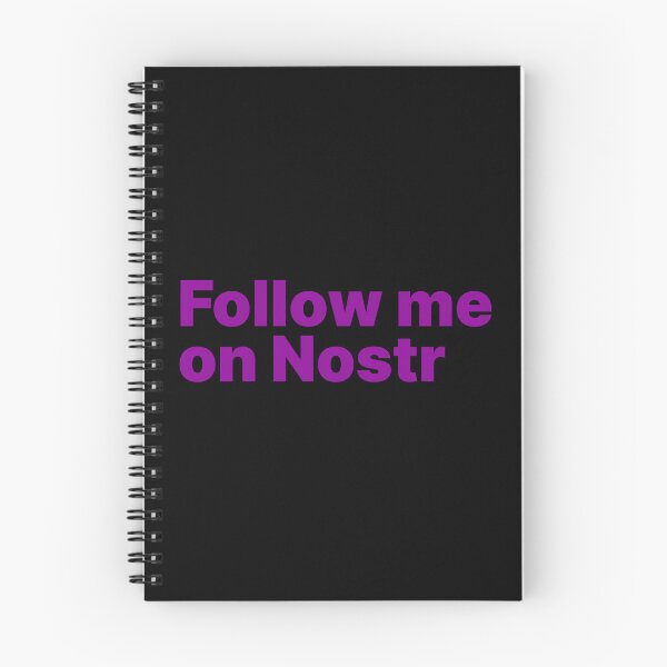 Item preview, Follow me on Nostr - Decentralized Social Network  designed and sold by NautilusMare.