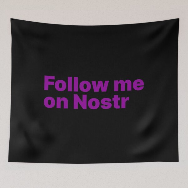 Item preview, Follow me on Nostr - Decentralized Social Network  designed and sold by NautilusMare.