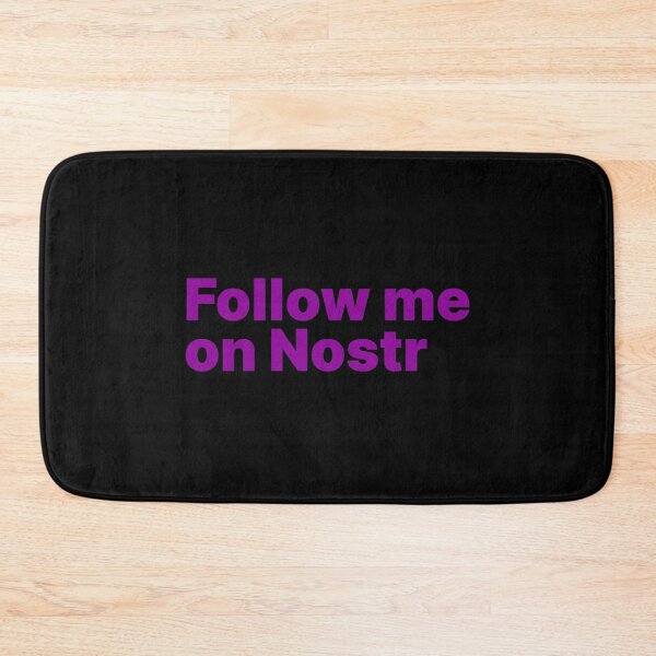 Item preview, Follow me on Nostr - Decentralized Social Network  designed and sold by NautilusMare.