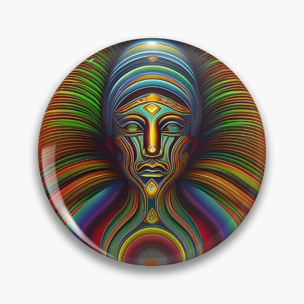 Item preview, New World Gods (29) - Mesoamerican Inspired Psychedelic Art designed and sold by TheThirdEye.