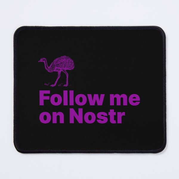 Item preview, Follow me on Nostr - Decentralized Social Network - 02 designed and sold by NautilusMare.