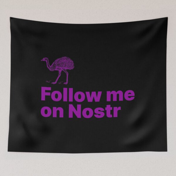 Item preview, Follow me on Nostr - Decentralized Social Network - 02 designed and sold by NautilusMare.