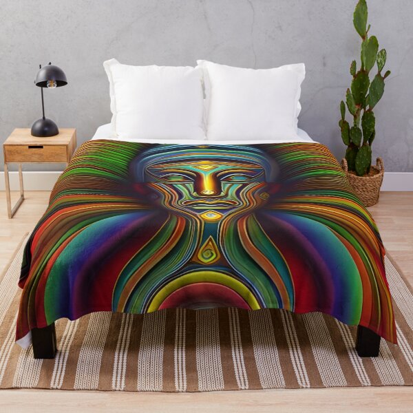 Item preview, New World Gods (29) - Mesoamerican Inspired Psychedelic Art designed and sold by TheThirdEye.