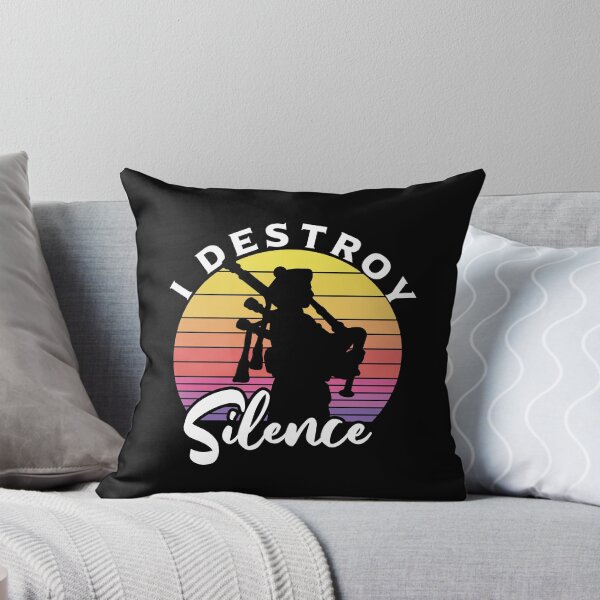 Item preview, Funny I Destroy Silence For Bagpipe Day  designed and sold by BahaLaasri.