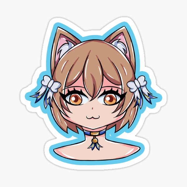 Felix Looking at You (No text, Blue) Sticker