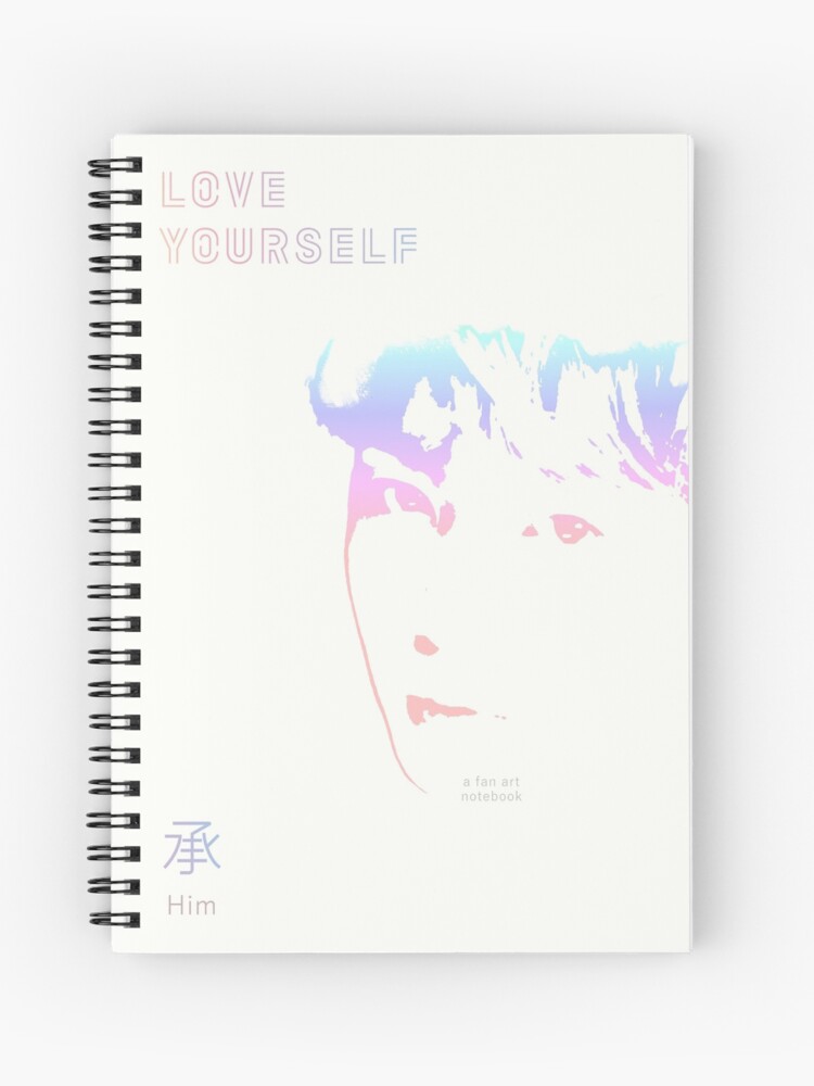 Korean Fandom Gift Jungkook Bts Bangtan Boys In Love Yourself 承 Her Spiral Notebook By Sveltefigures Redbubble