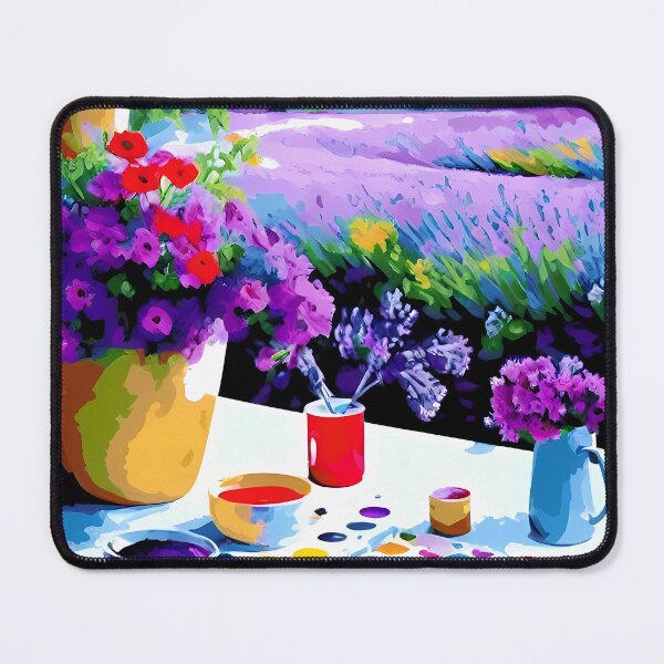 Item preview, Lavender field watercolor artwork designed and sold by Monlin.