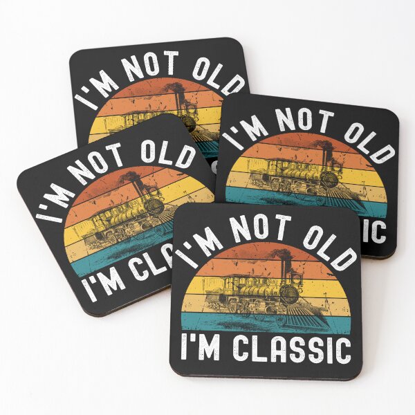 Item preview, I’m Not Old I’m Classic Retro Vintage Funny Fathers Day Gift Black  designed and sold by NNDraw.