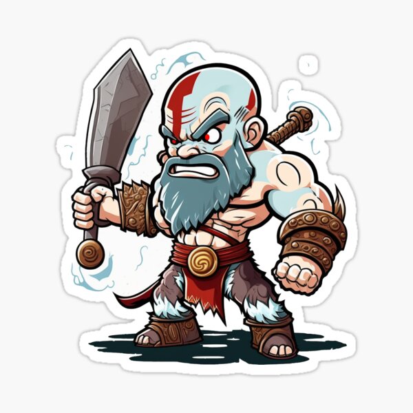Artikel-Vorschau von Gott des Krieges Kratos - Cartoon, designt und verkauft von Kameeno.