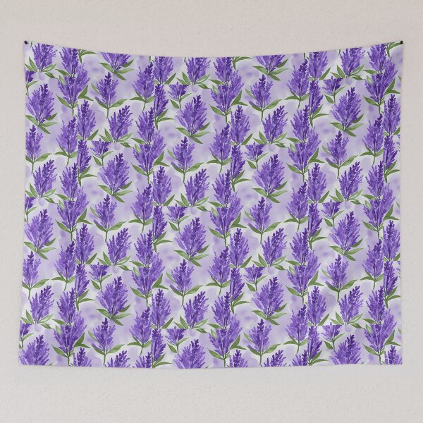 Item preview, Watercolor lavender pattern illustration designed and sold by Monlin.