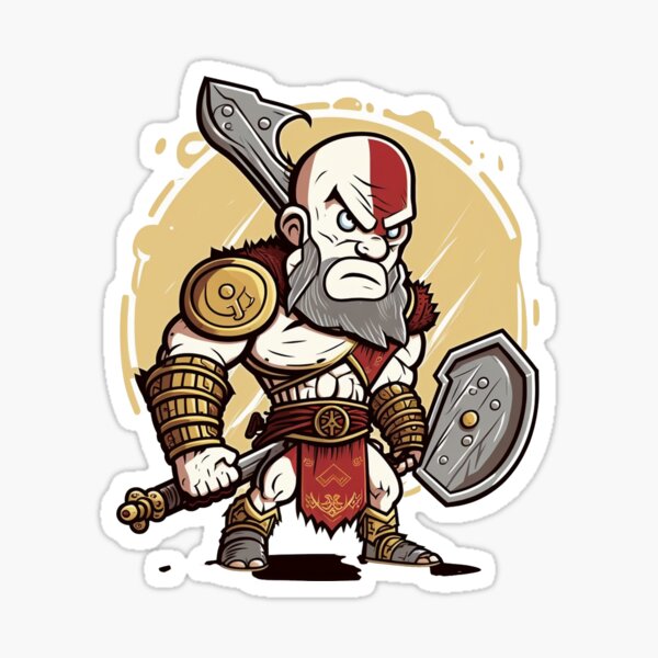 Artikel-Vorschau von Gott des Krieges Kratos - Cartoon, designt und verkauft von Kameeno.