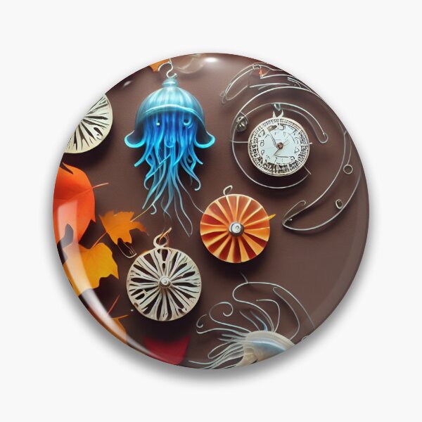 Item preview, Jellyfish and Autumn leaves paper art designed and sold by cuprum.
