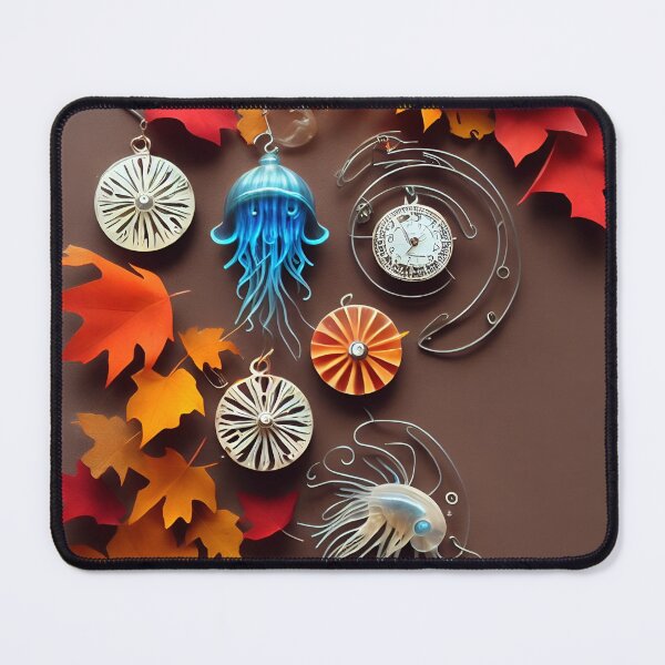 Item preview, Jellyfish and Autumn leaves paper art designed and sold by cuprum.