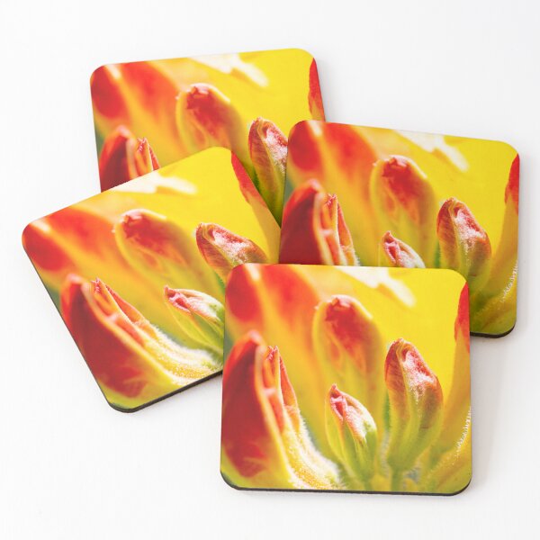 Item preview, Close up macro shot of a yellow and orange rhododendron designed and sold by yackers1.