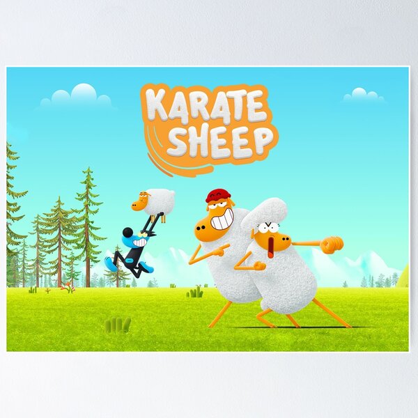 Item preview, Karate-Schafe 2023 Poster designed and sold by davidjones16598.