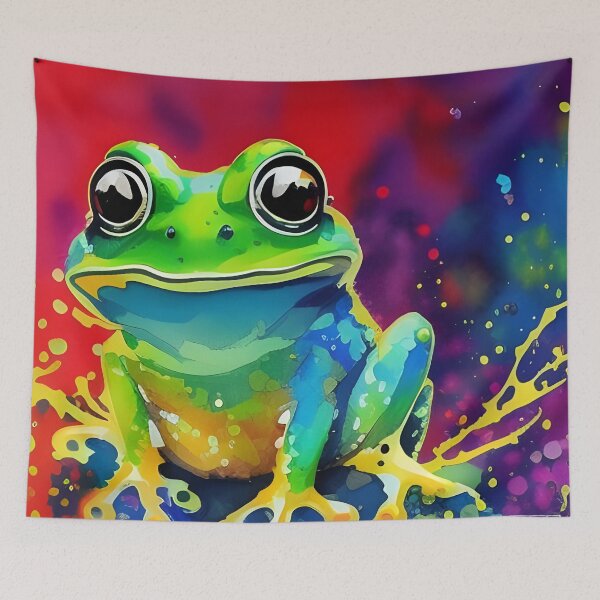 Item preview, Cute adorable colorful frog designed and sold by REALDesign-Shop.