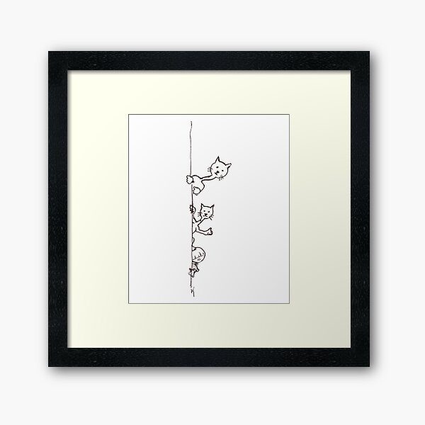 Curious Framed Art Print