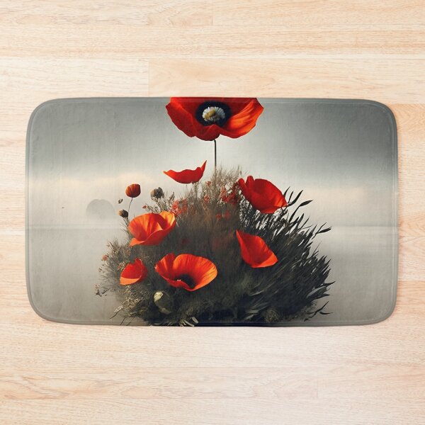 Item preview, Red poppy paper art designed and sold by cuprum.