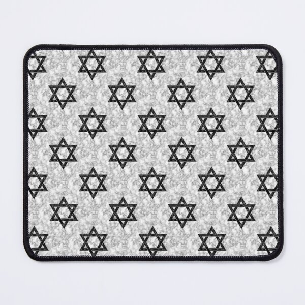 Item preview, Black Hexagram on White Marble - Tiling Pattern designed and sold by SolarCross.