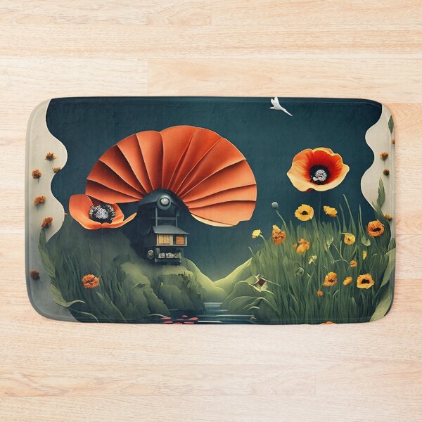 Item preview, Red poppy paper art designed and sold by cuprum.